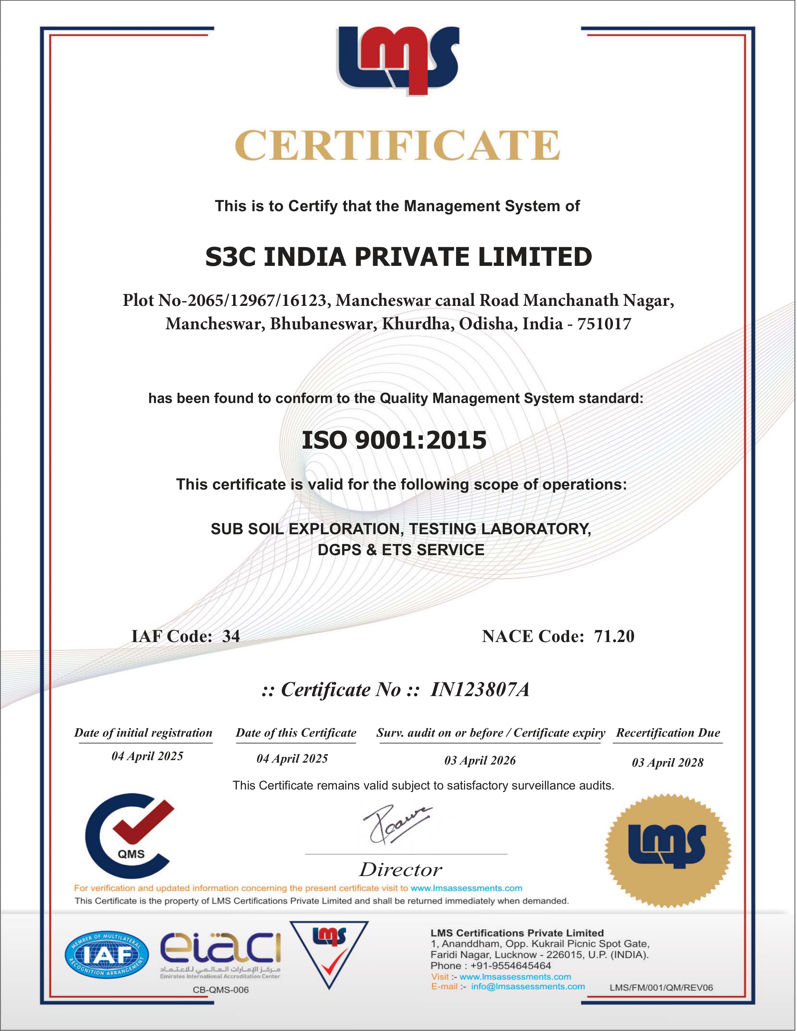 ISO 9001:2015 Quality Management System